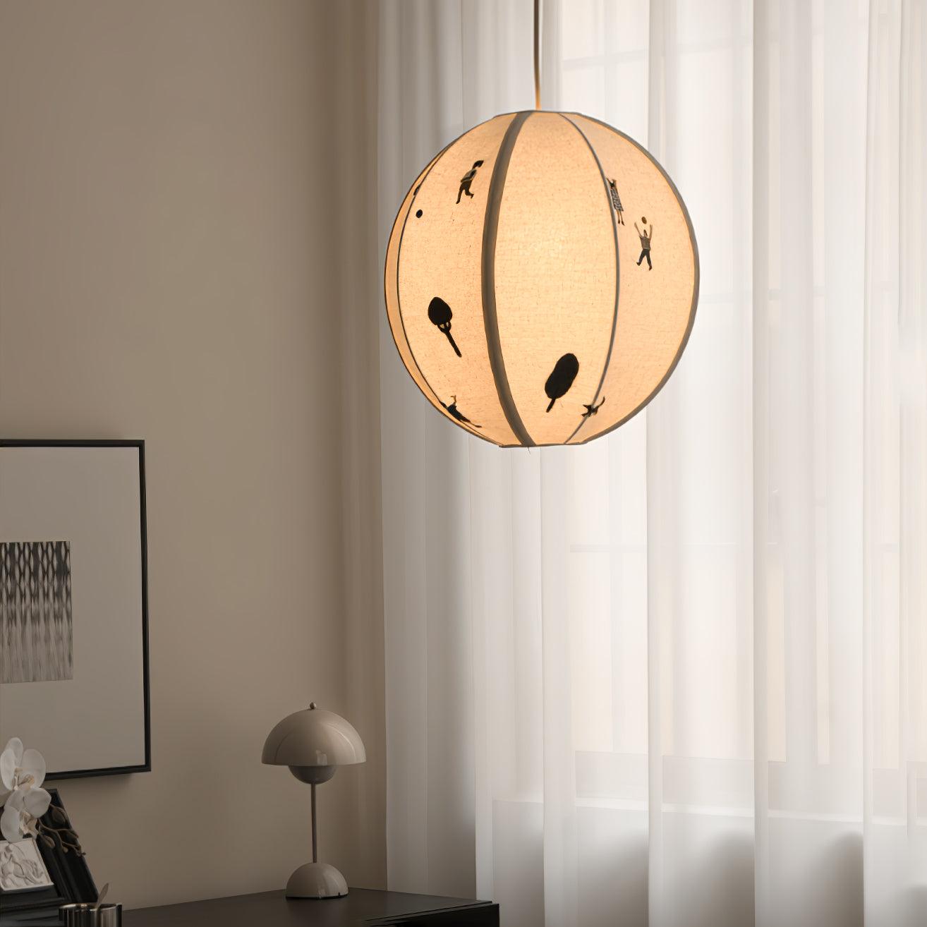 Park Embroidered Textile Pendant Lamp - Lumpaz