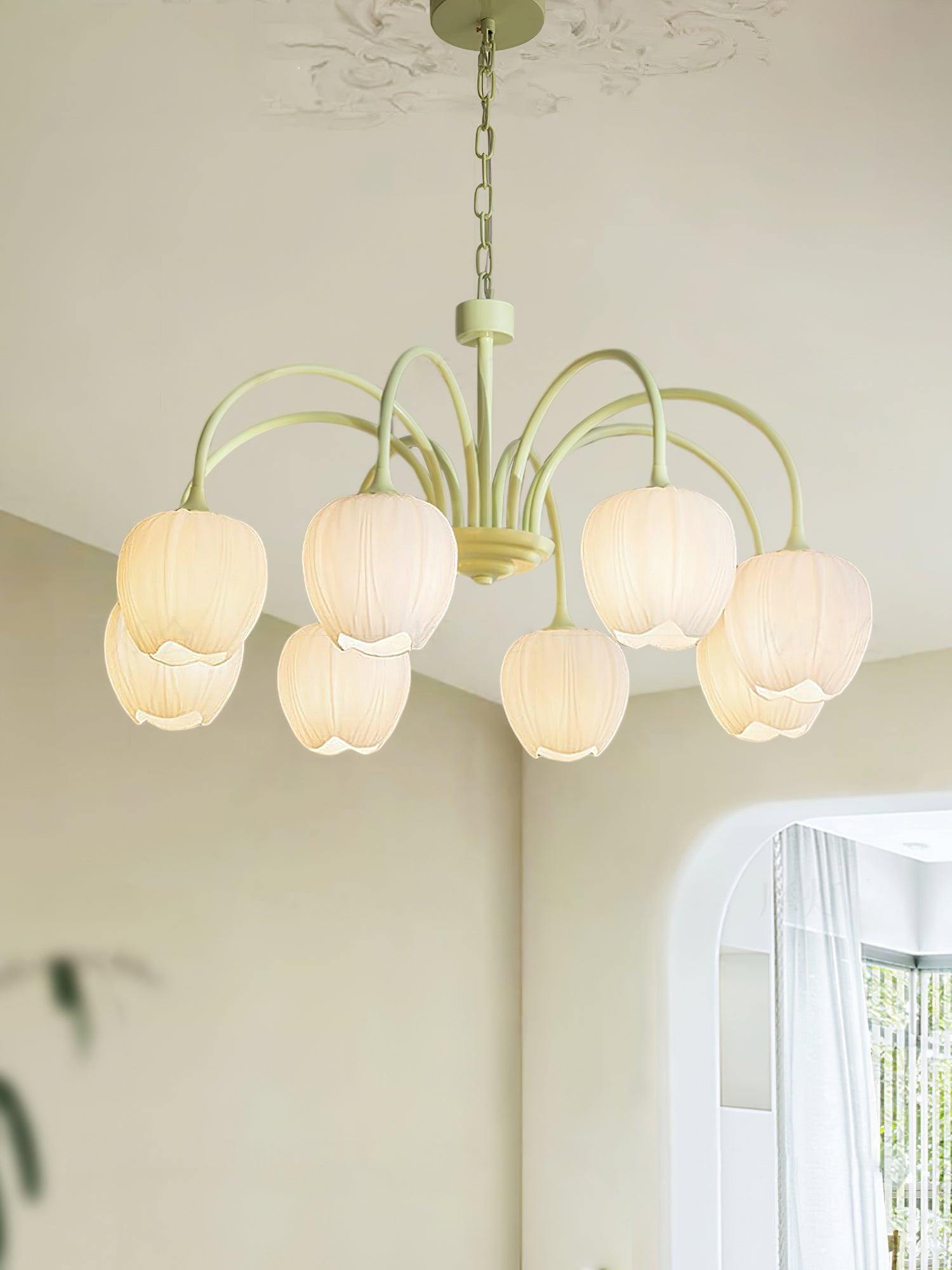 Tulip Matcha Chandelier - Lumpaz