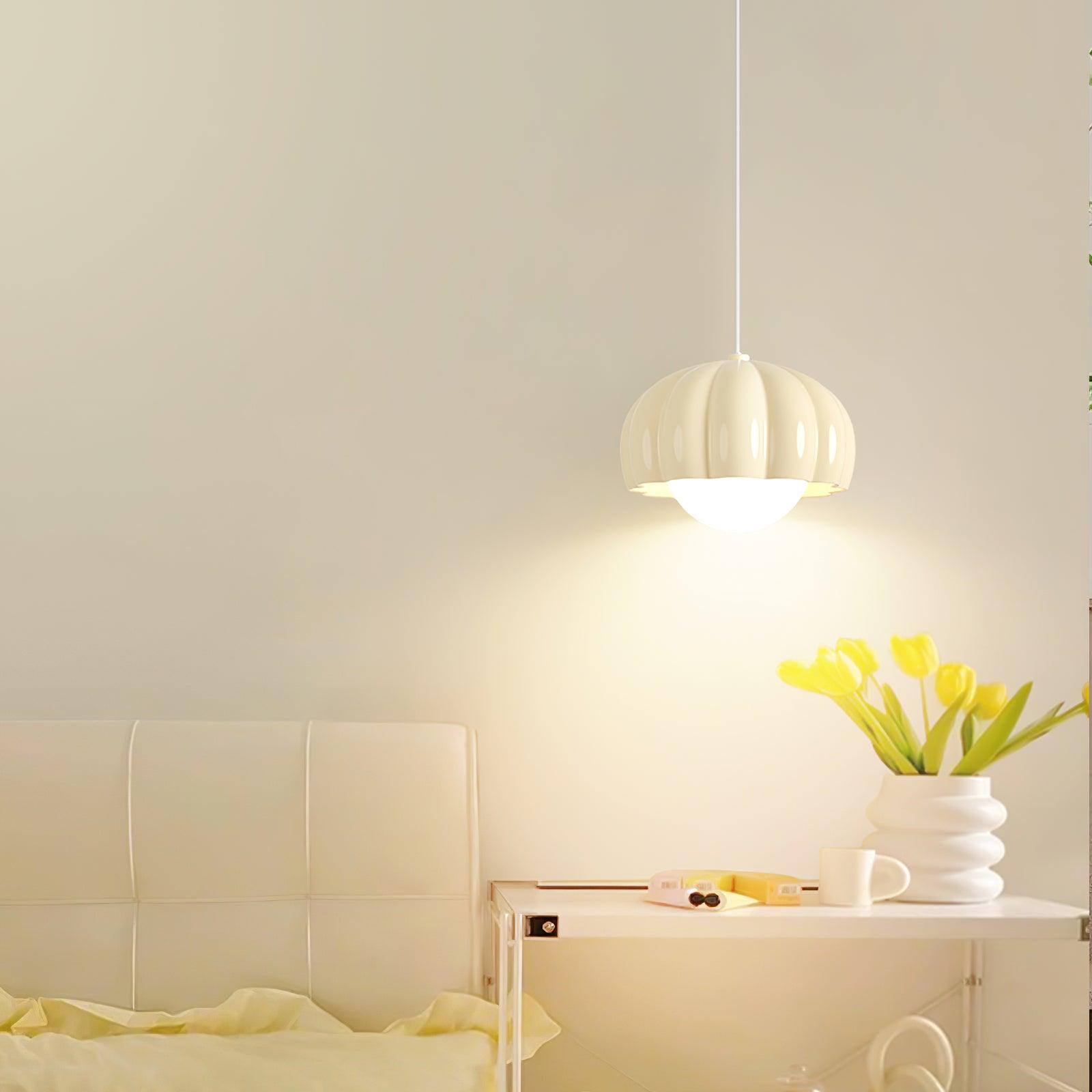 Creamy Pumpkin Pendant Light - Lumpaz