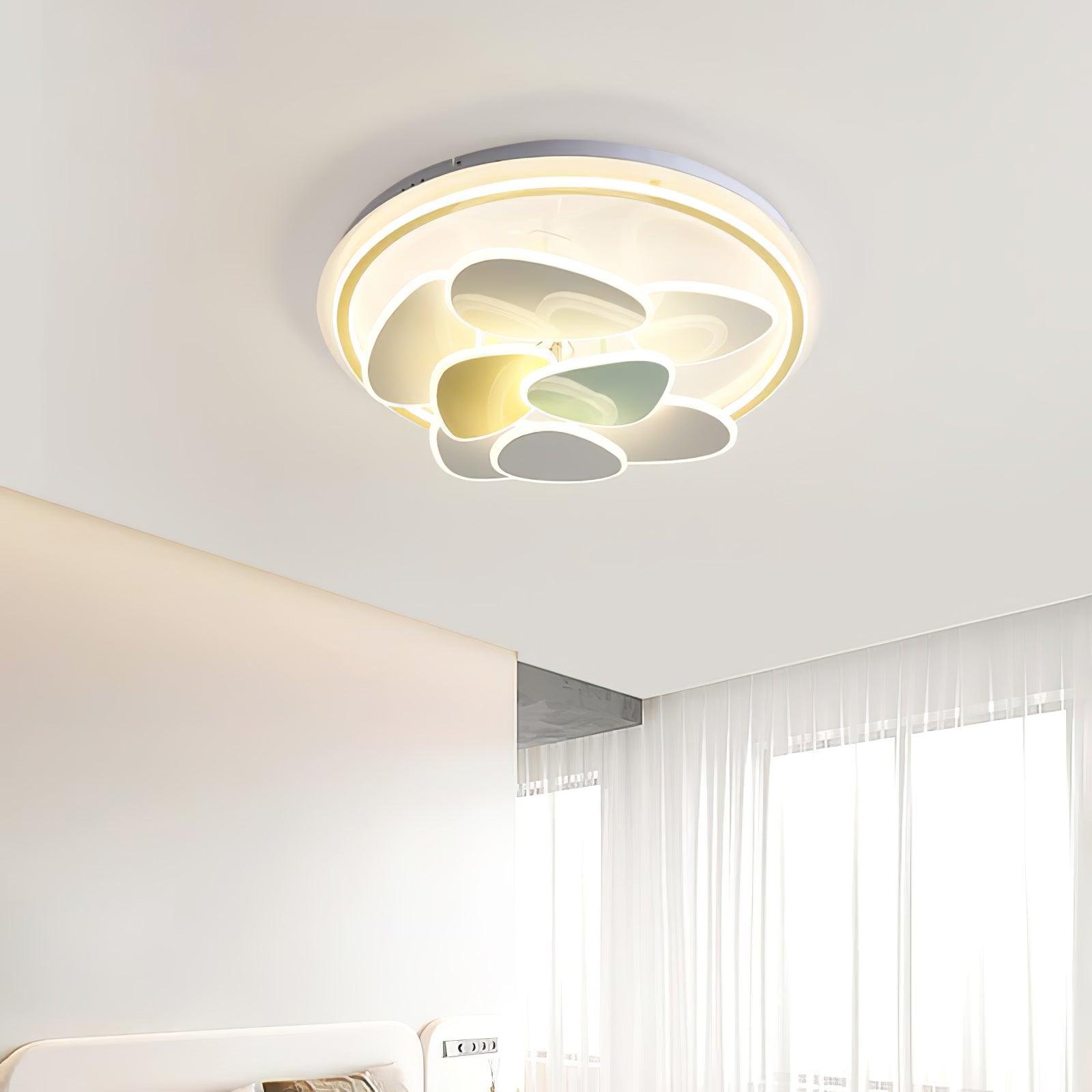 Colorful Cloud Round Ceiling Lamp - Lumpaz