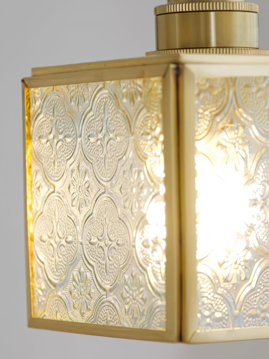 Patterned Glass Pendant Lamp - Lumpaz