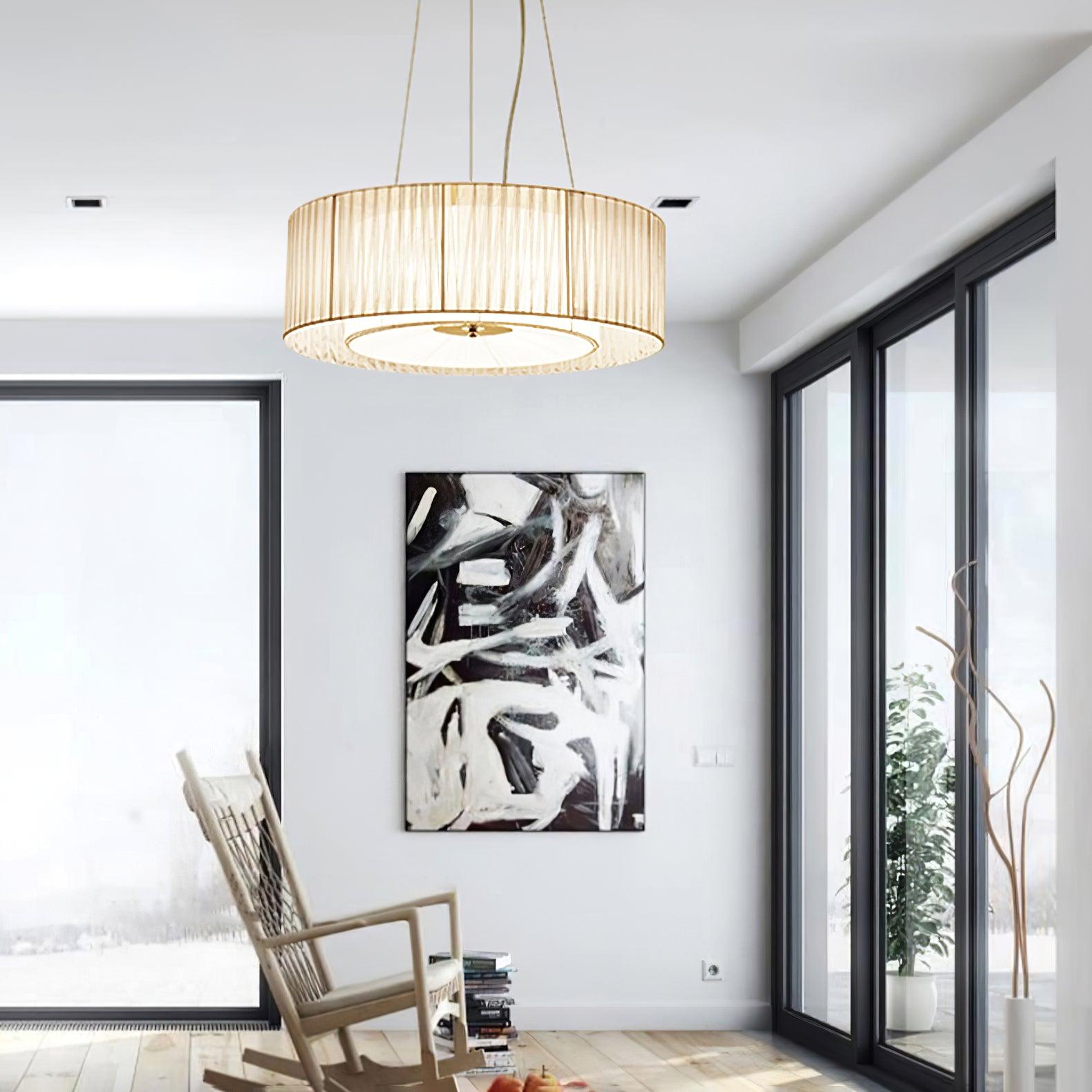 Ruffle Pleated Pendant Lamp - Lumpaz