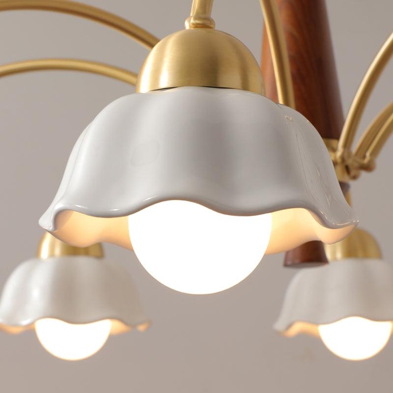 Swedish Modern Brass Chandelier - Lumpaz