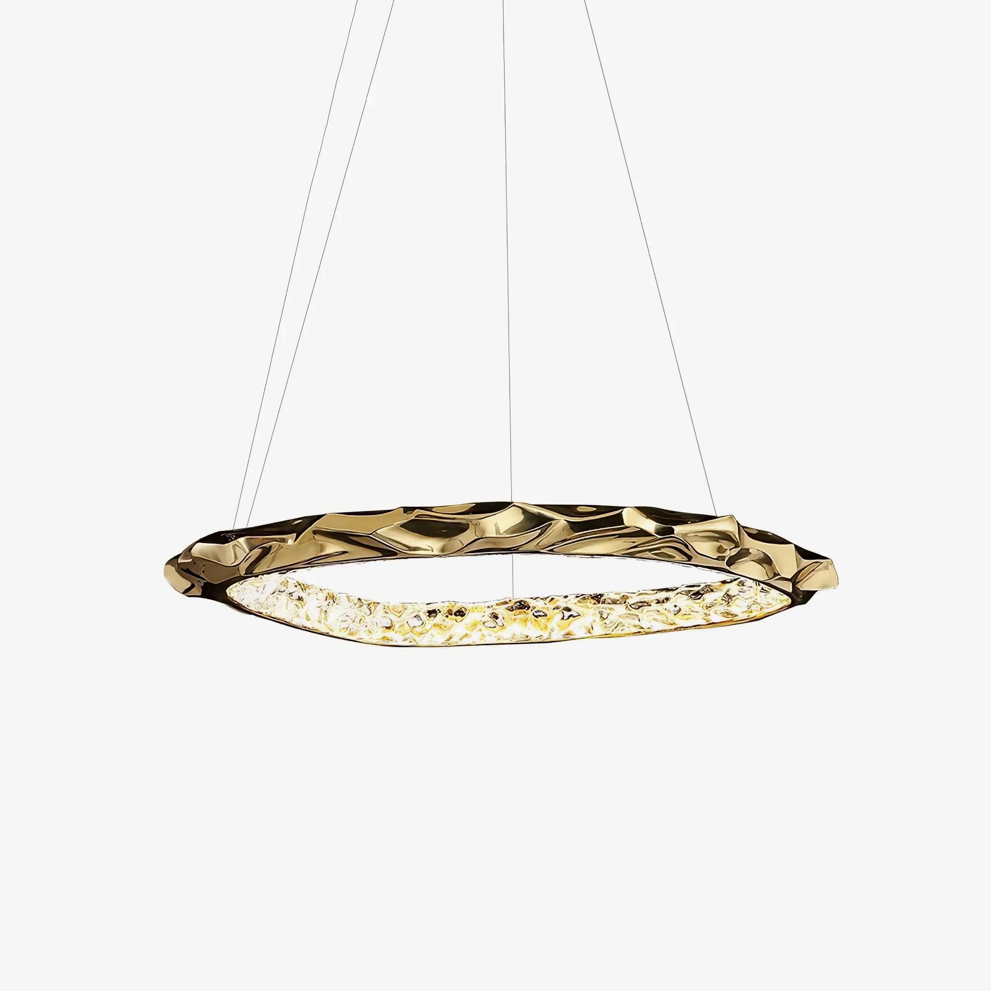Resin Circlet Brass Pendant Lamp - Lumpaz