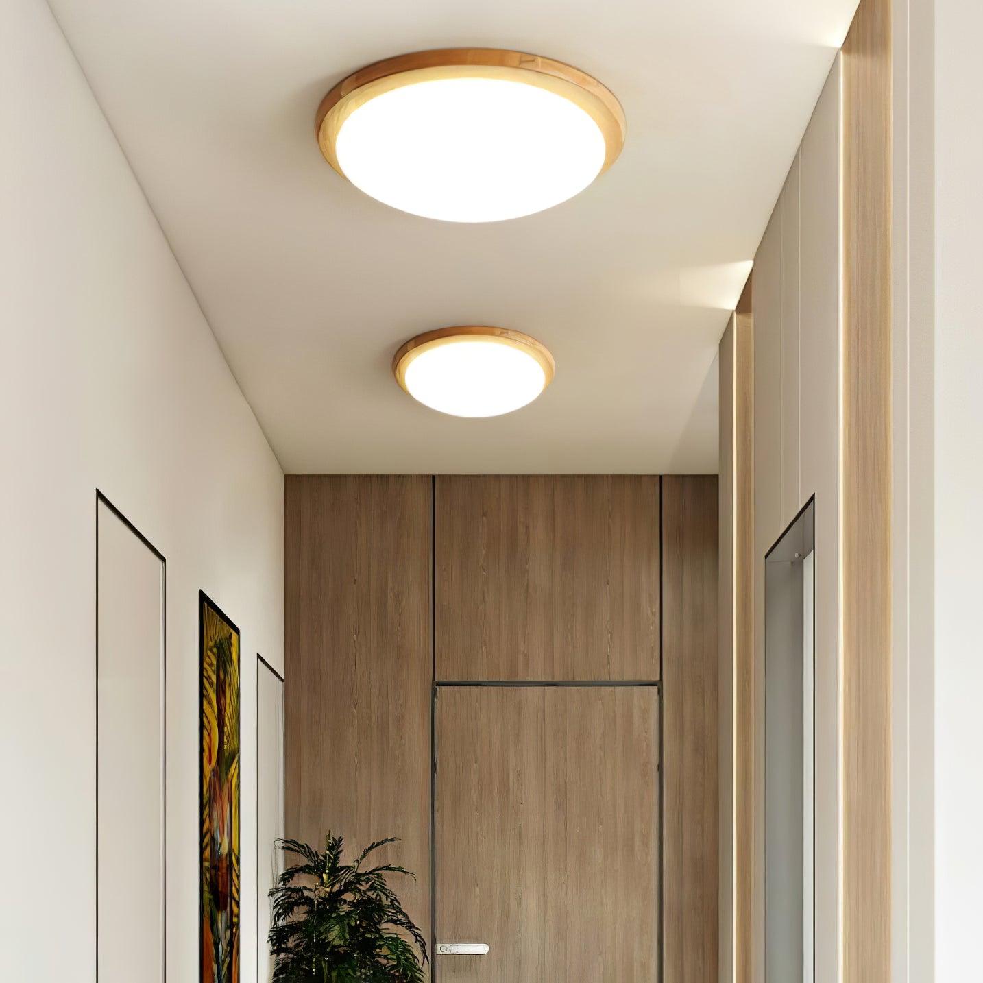 Drum Wood Ceiling Lamp - Lumpaz