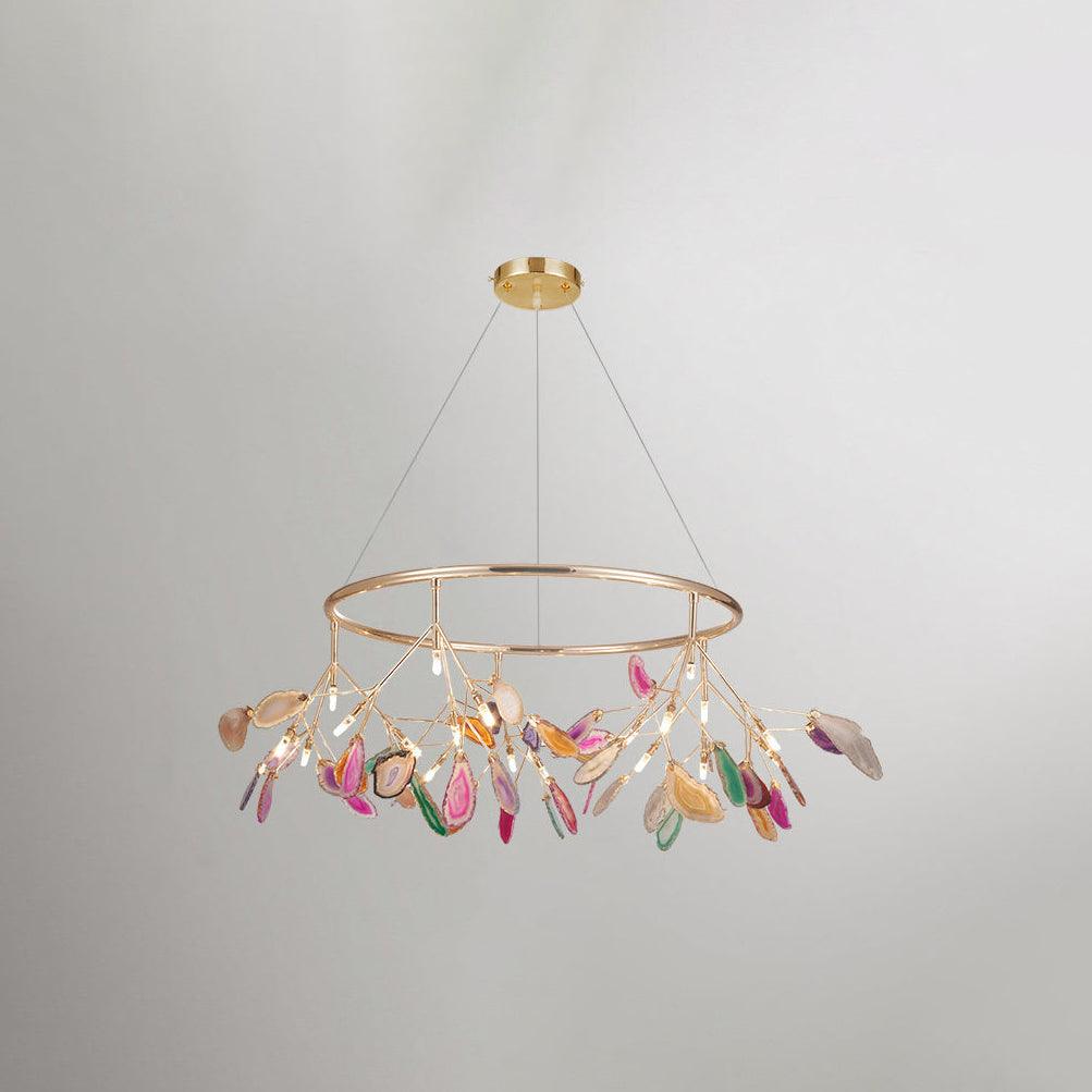 Agate Flake Chandelier - Lumpaz