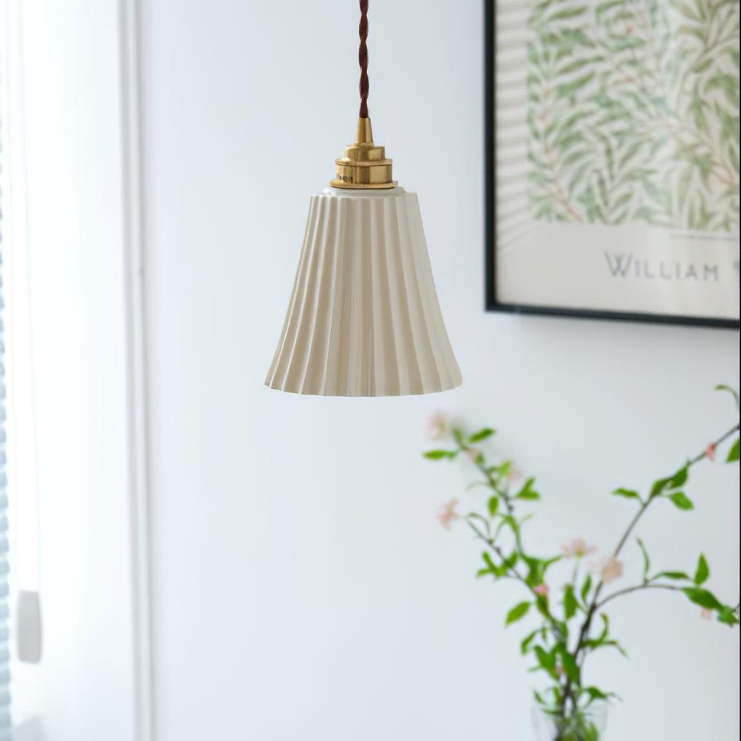 Trumpet Ceramic Pendant Light - Lumpaz