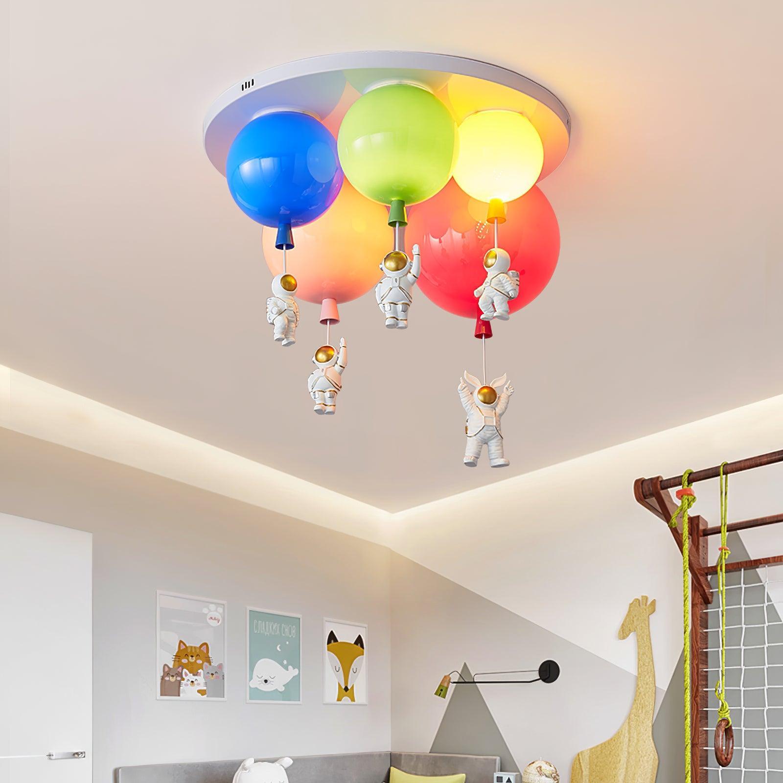 Astronaut Glossy Balloon Ceiling Lamp - Lumpaz