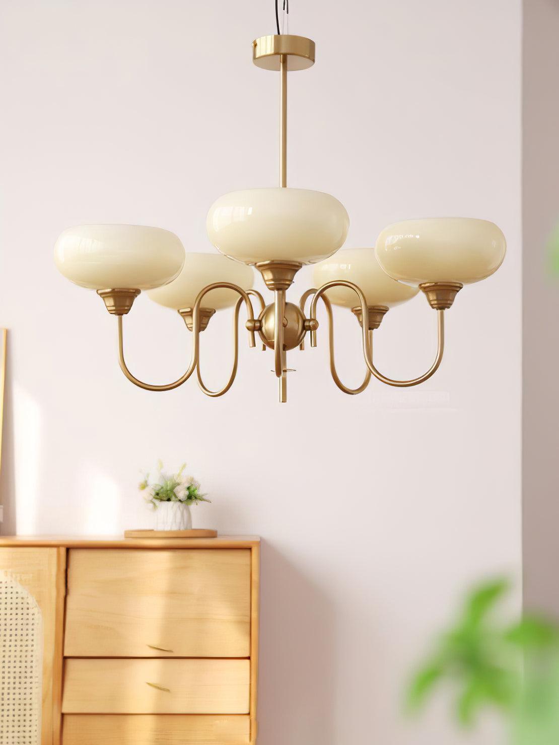 Creamy Persimmon Chandelier - Lumpaz