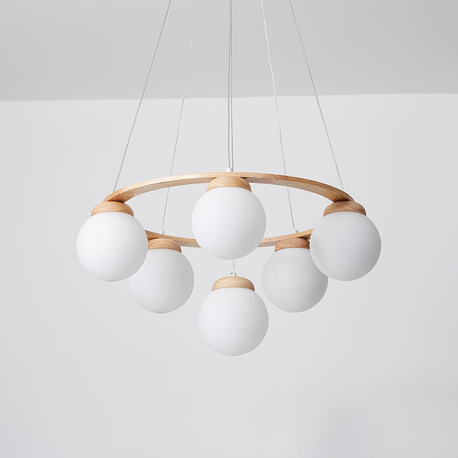 Nuura Miira Wood Chandelier - Lumpaz