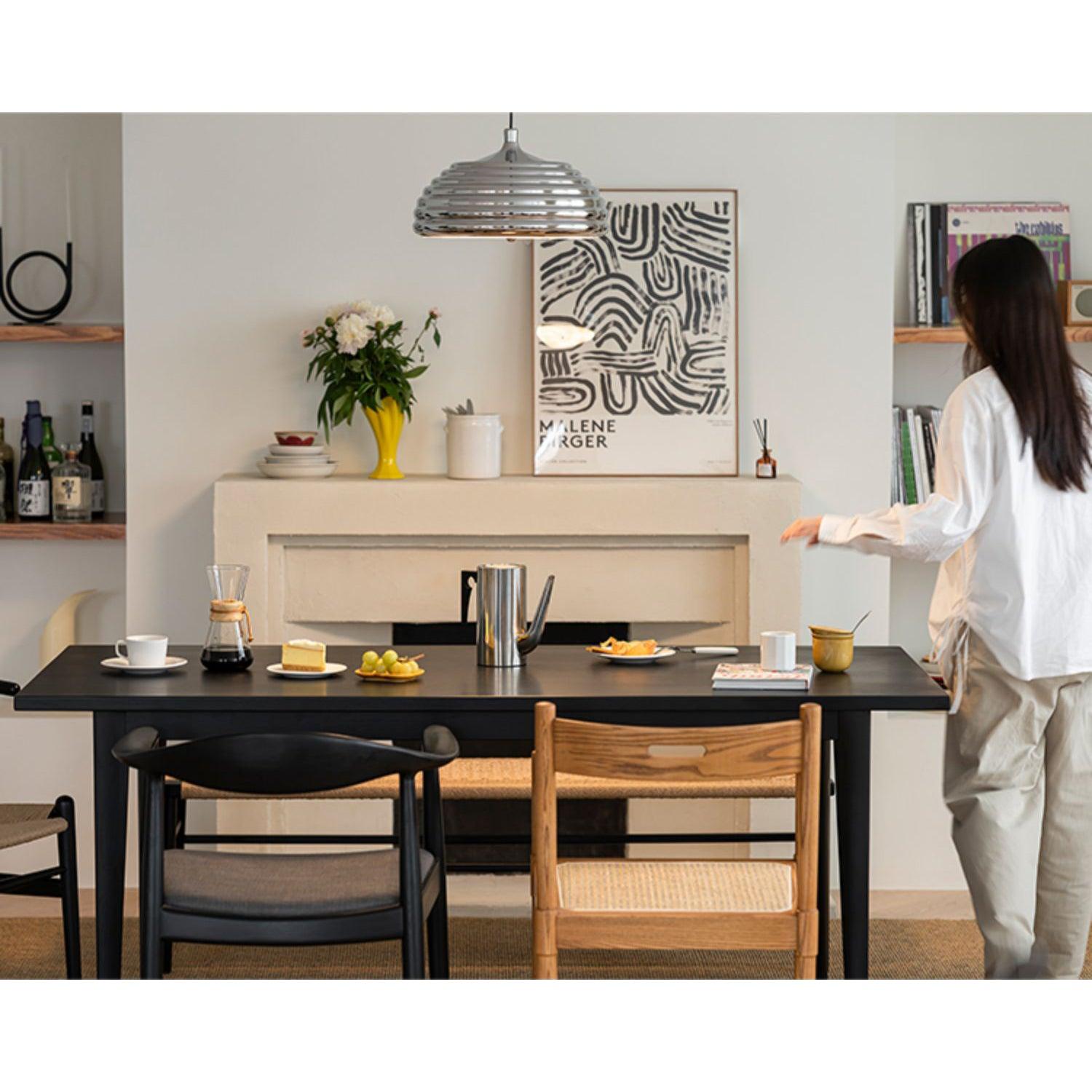 Saturno Chrome Pendant Lamp - Lumpaz