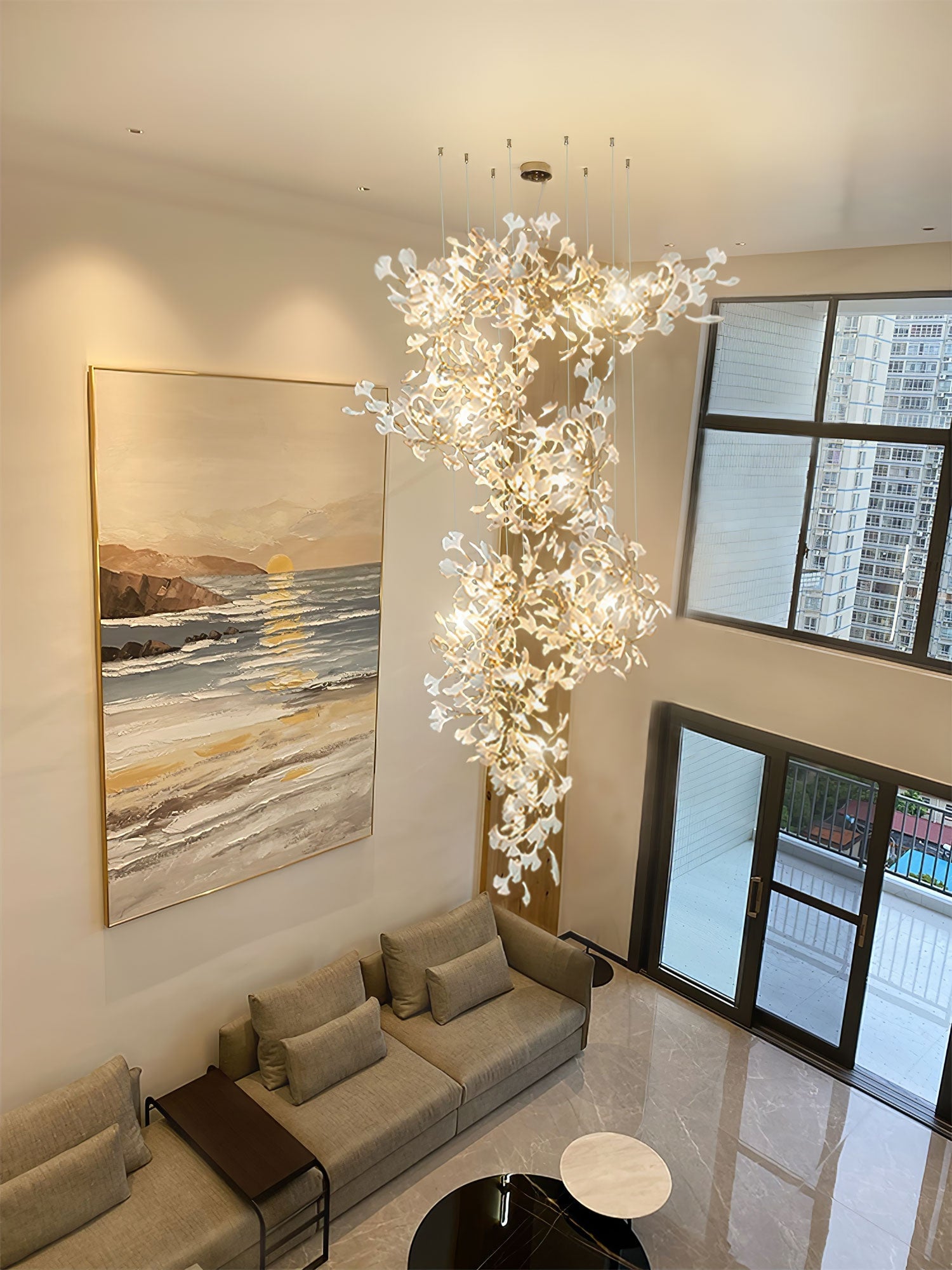 Gingko Chandelier F - Lumpaz