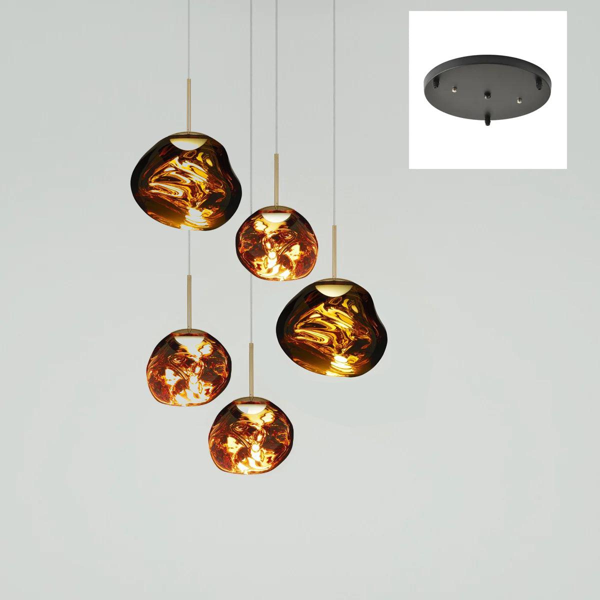 Multi Lava Round Pendant Lamp - Lumpaz