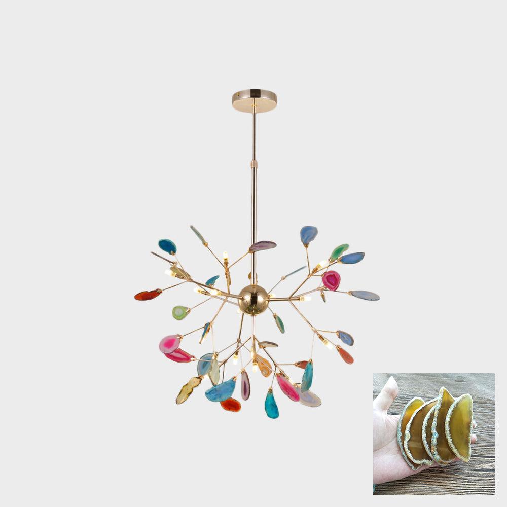 Agate Flake Chandelier - Lumpaz