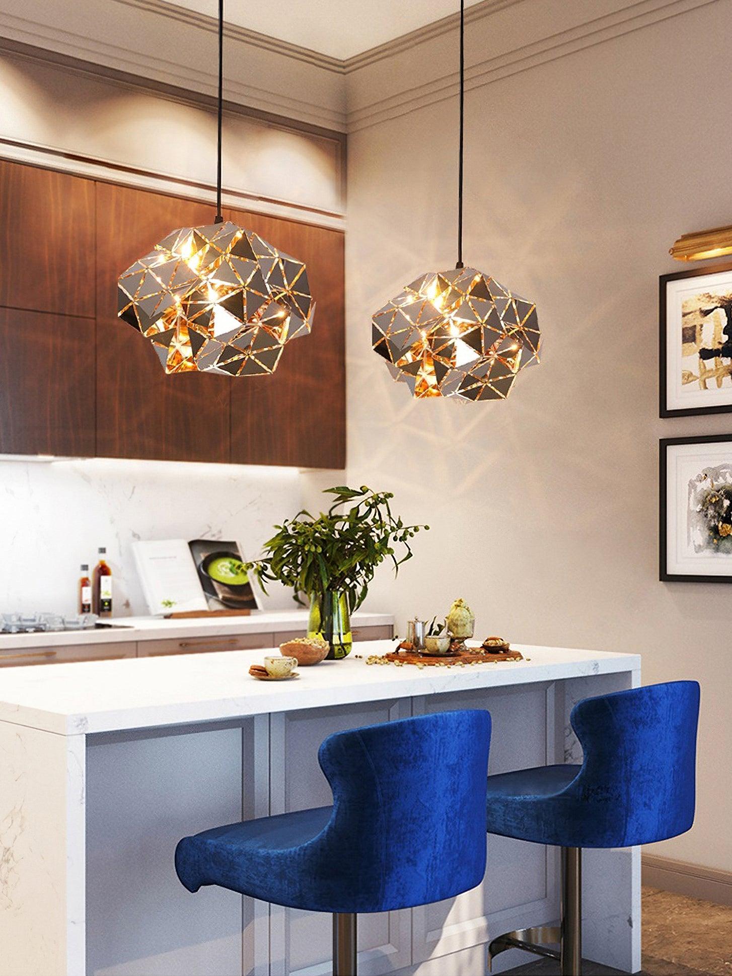 Geometric Panel Pendant Lamp - Lumpaz