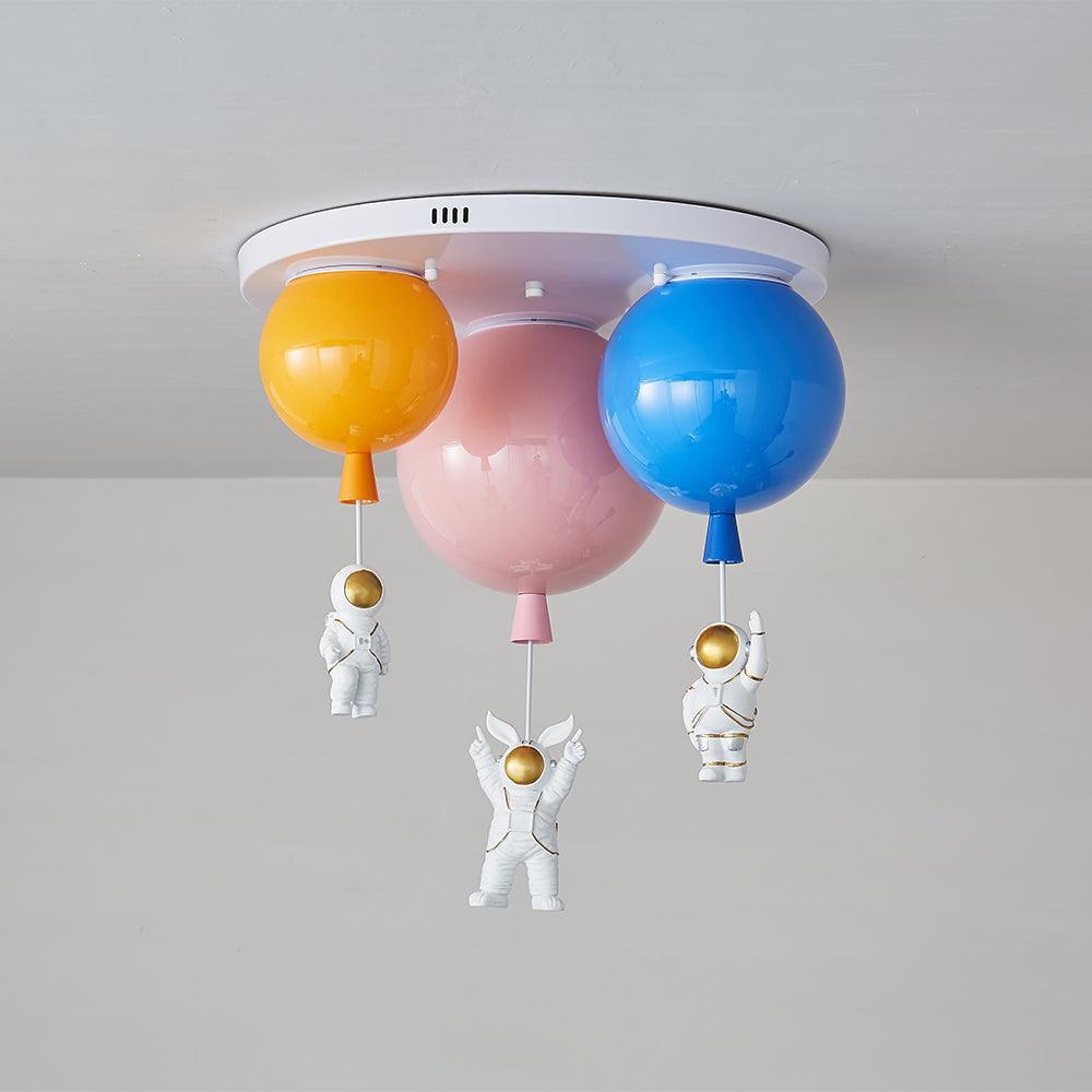 Astronaut Glossy Balloon Ceiling Lamp - Lumpaz