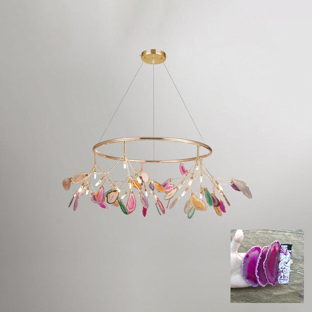 Agate Flake Chandelier - Lumpaz