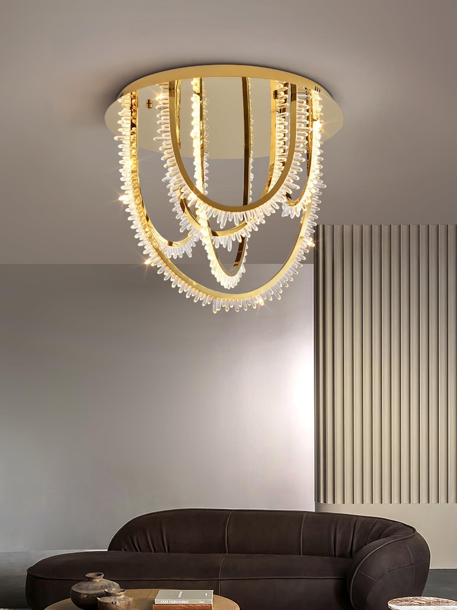 Crystal Corde Ceiling Light - Lumpaz