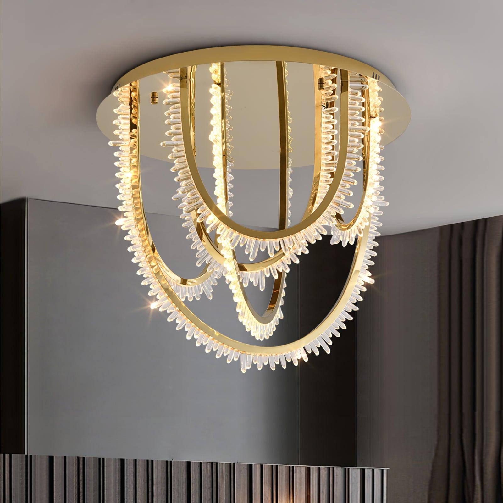 Crystal Corde Ceiling Light - Lumpaz