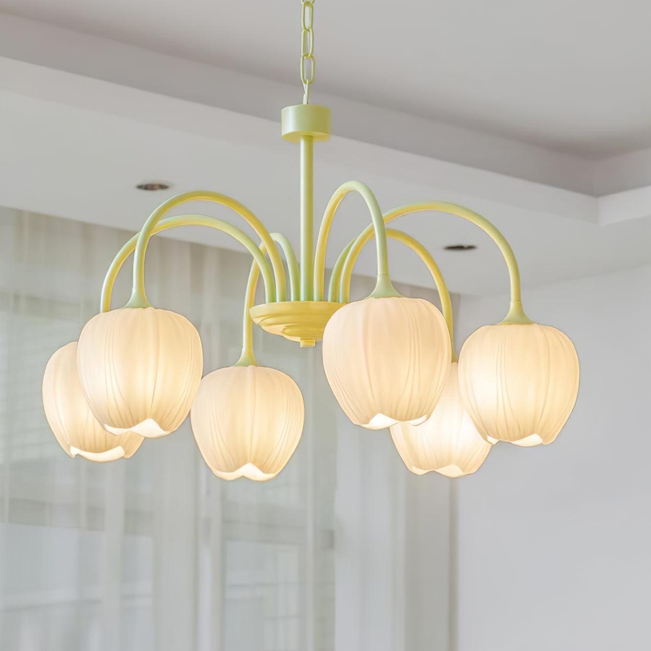 Tulip Matcha Chandelier - Lumpaz