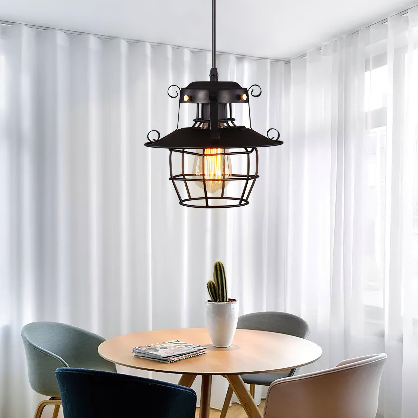 Retro Birdcage Pendant Light - Lumpaz