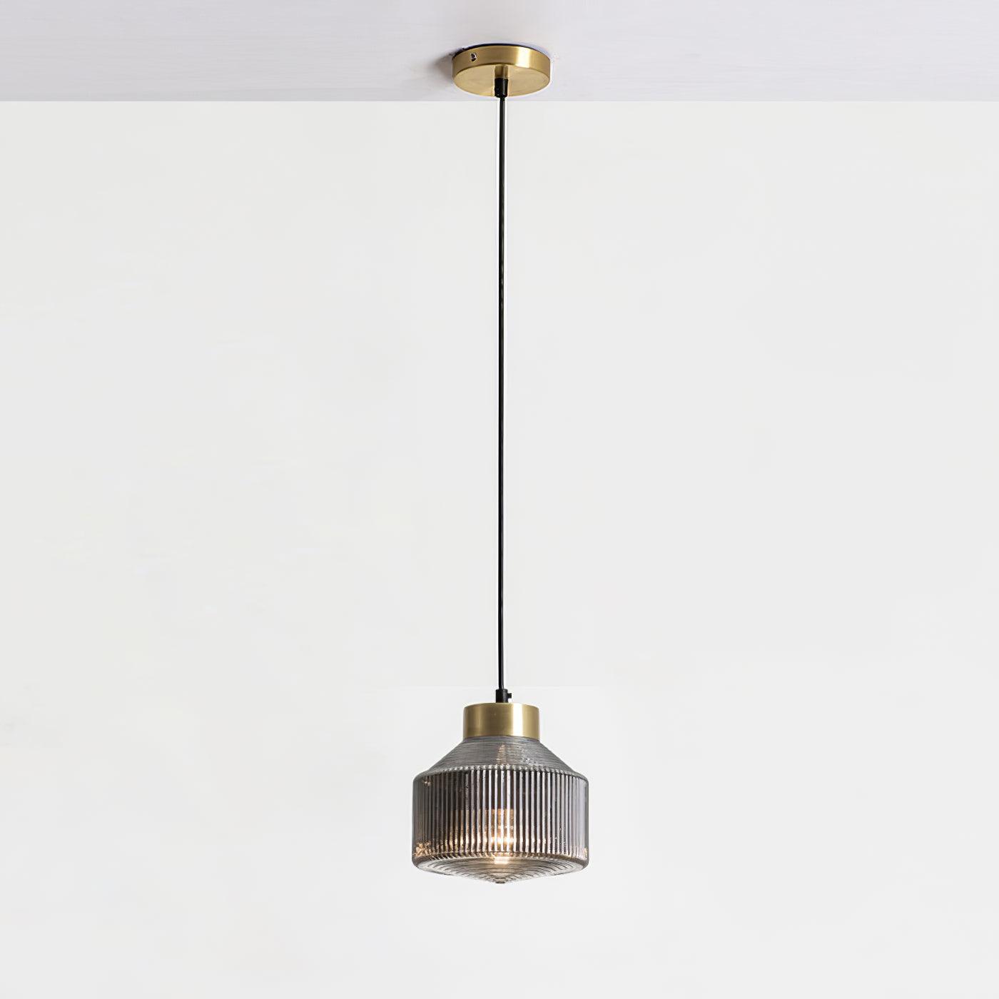Striped Spinning Top Pendant Light - Lumpaz