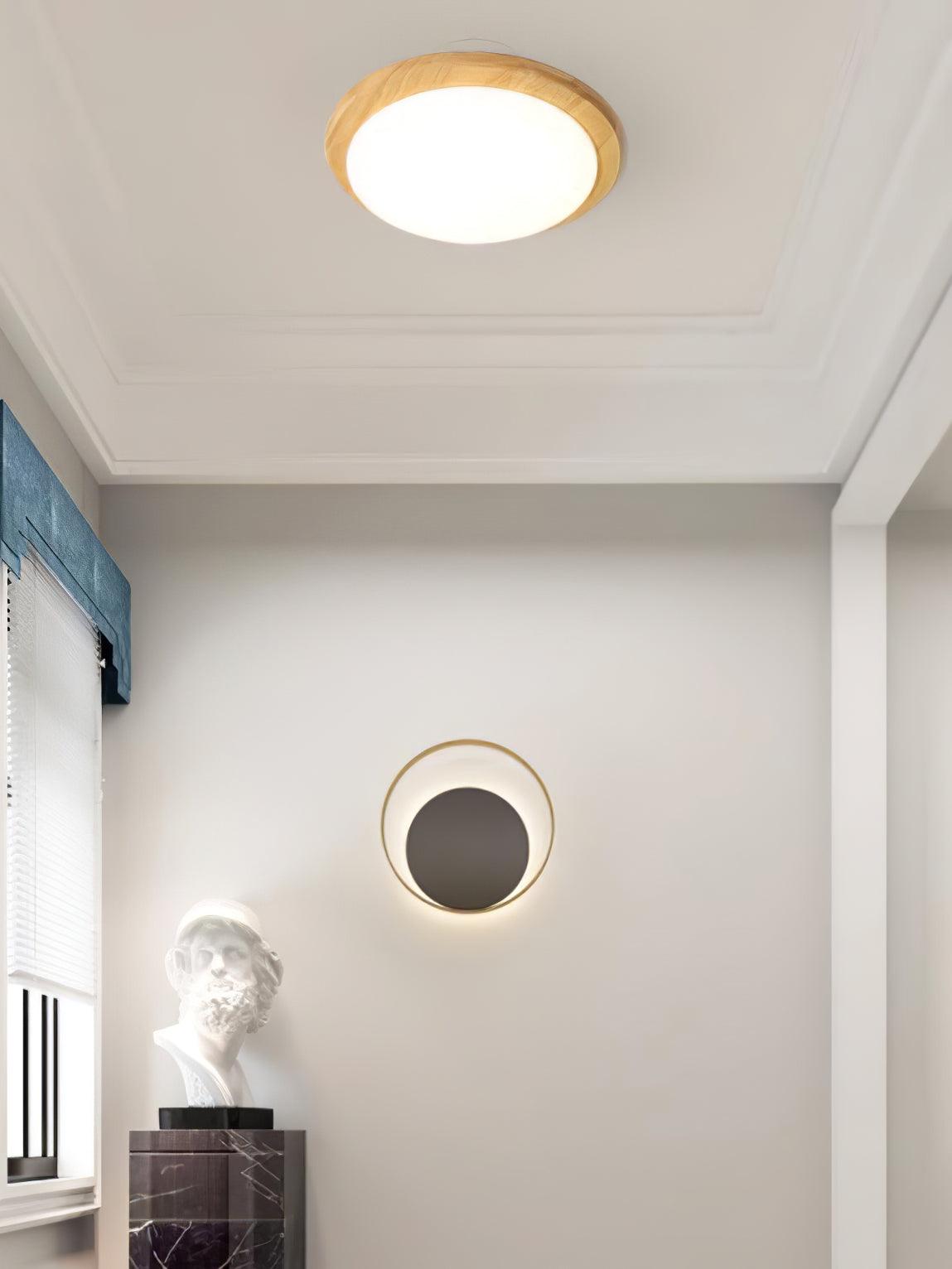 Drum Wood Ceiling Lamp - Lumpaz