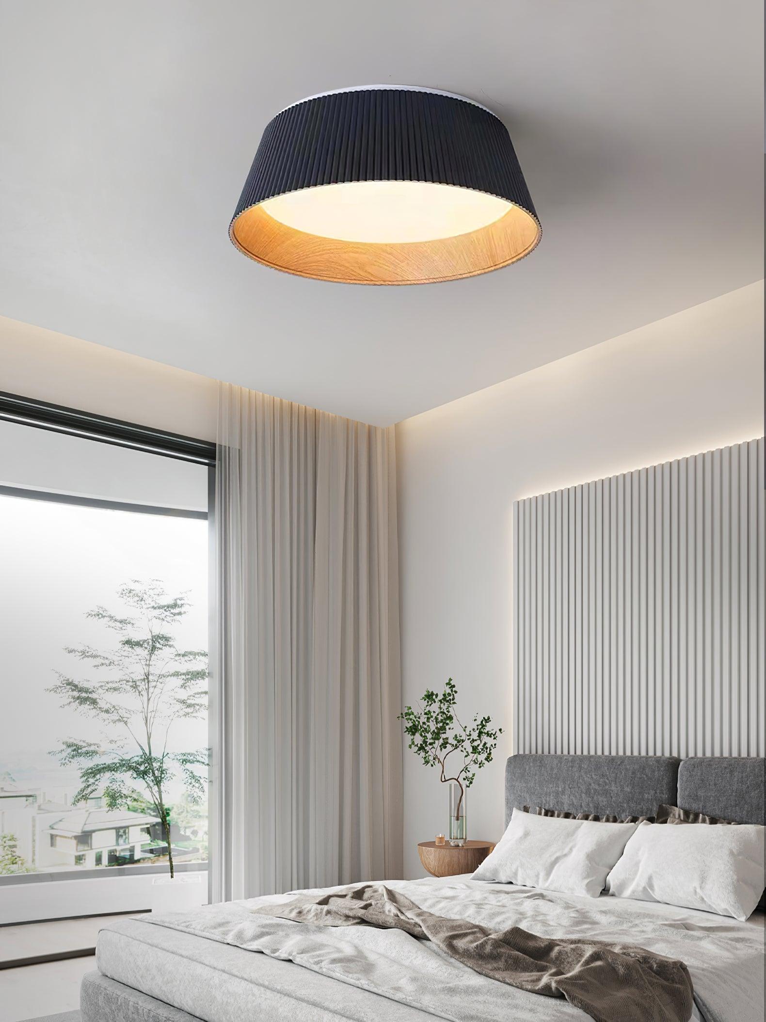 Modern Ribbed Ceiling Light - Lumpaz