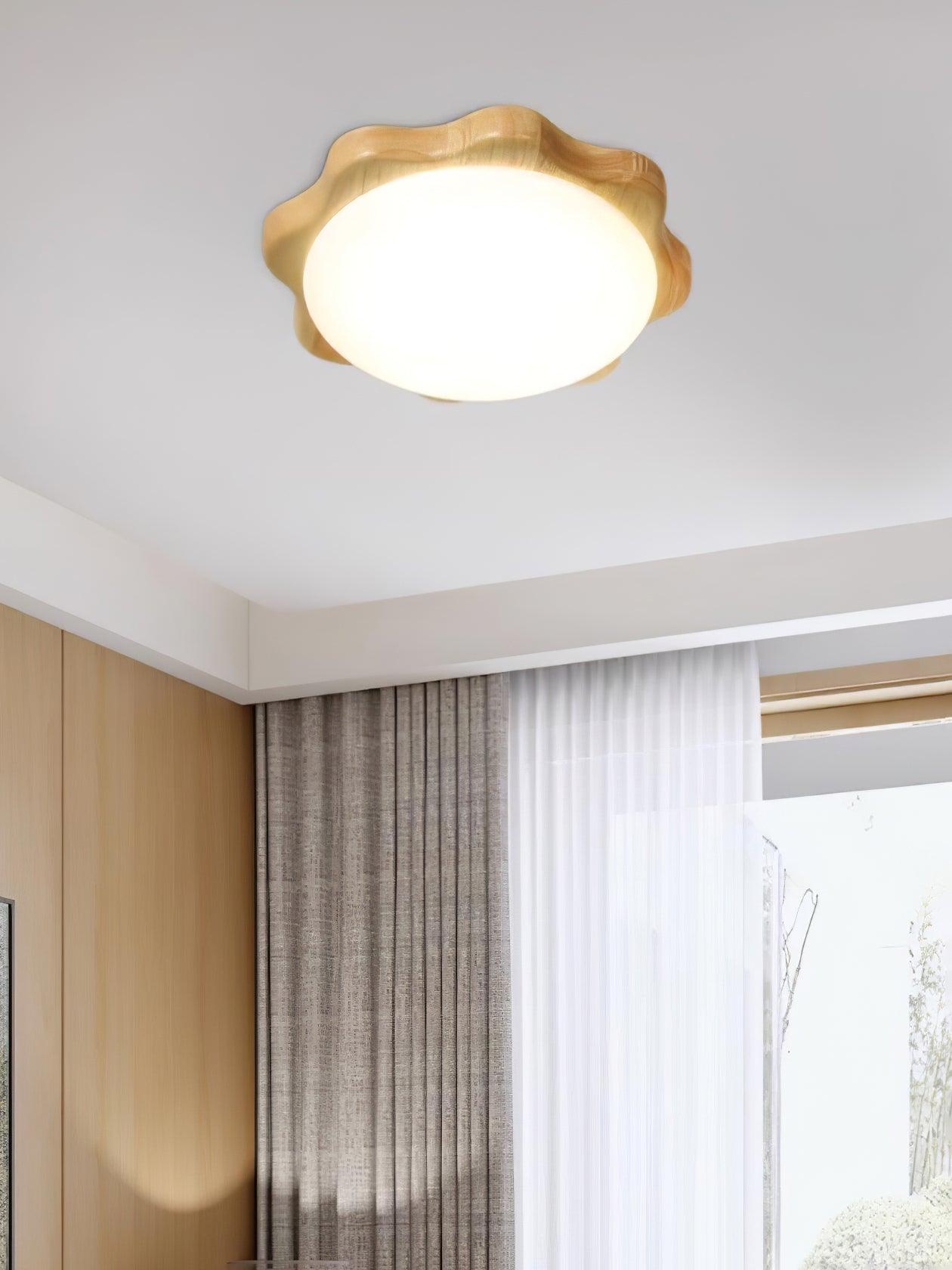 Drum Wood Ceiling Lamp - Lumpaz
