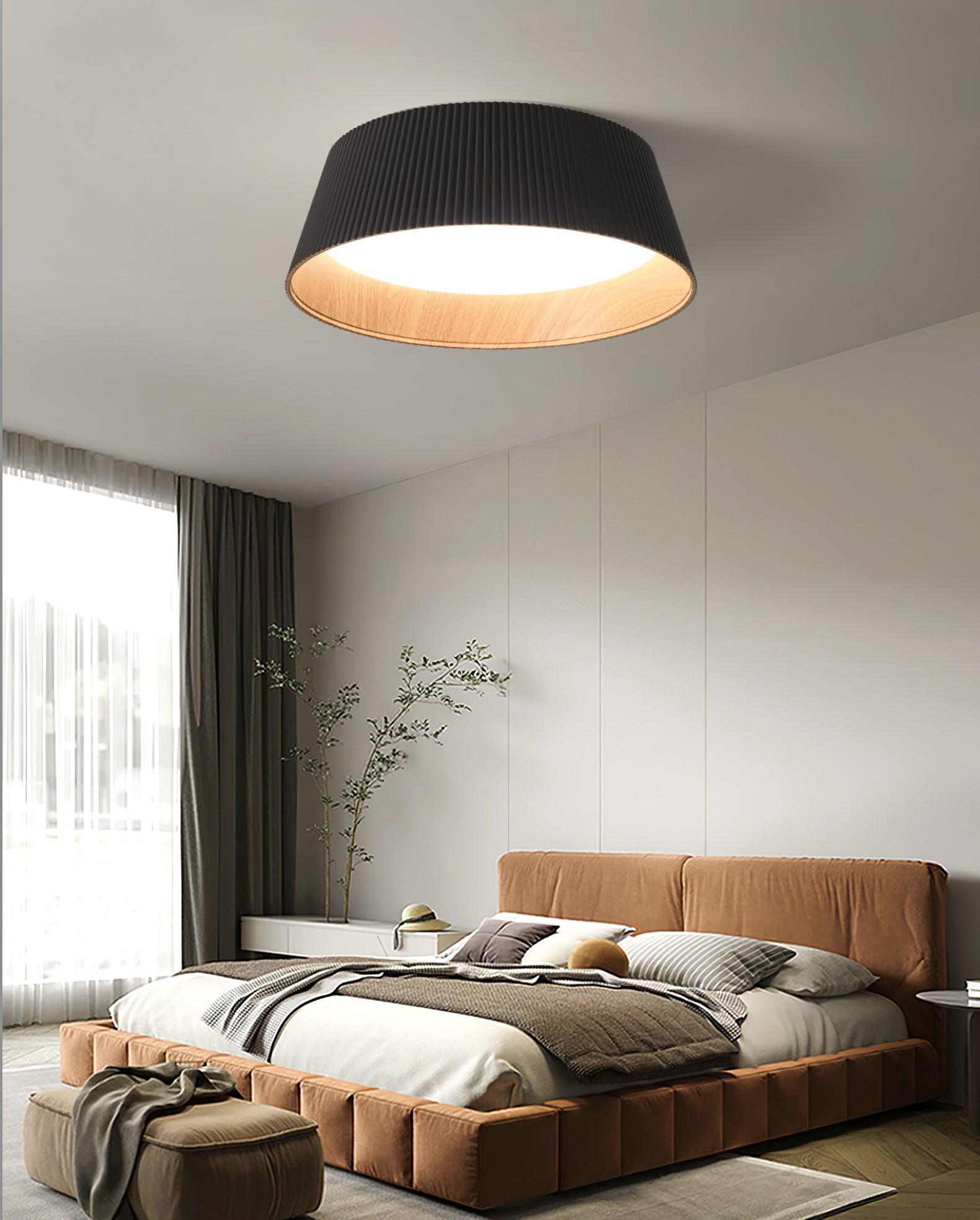 Modern Ribbed Ceiling Light - Lumpaz