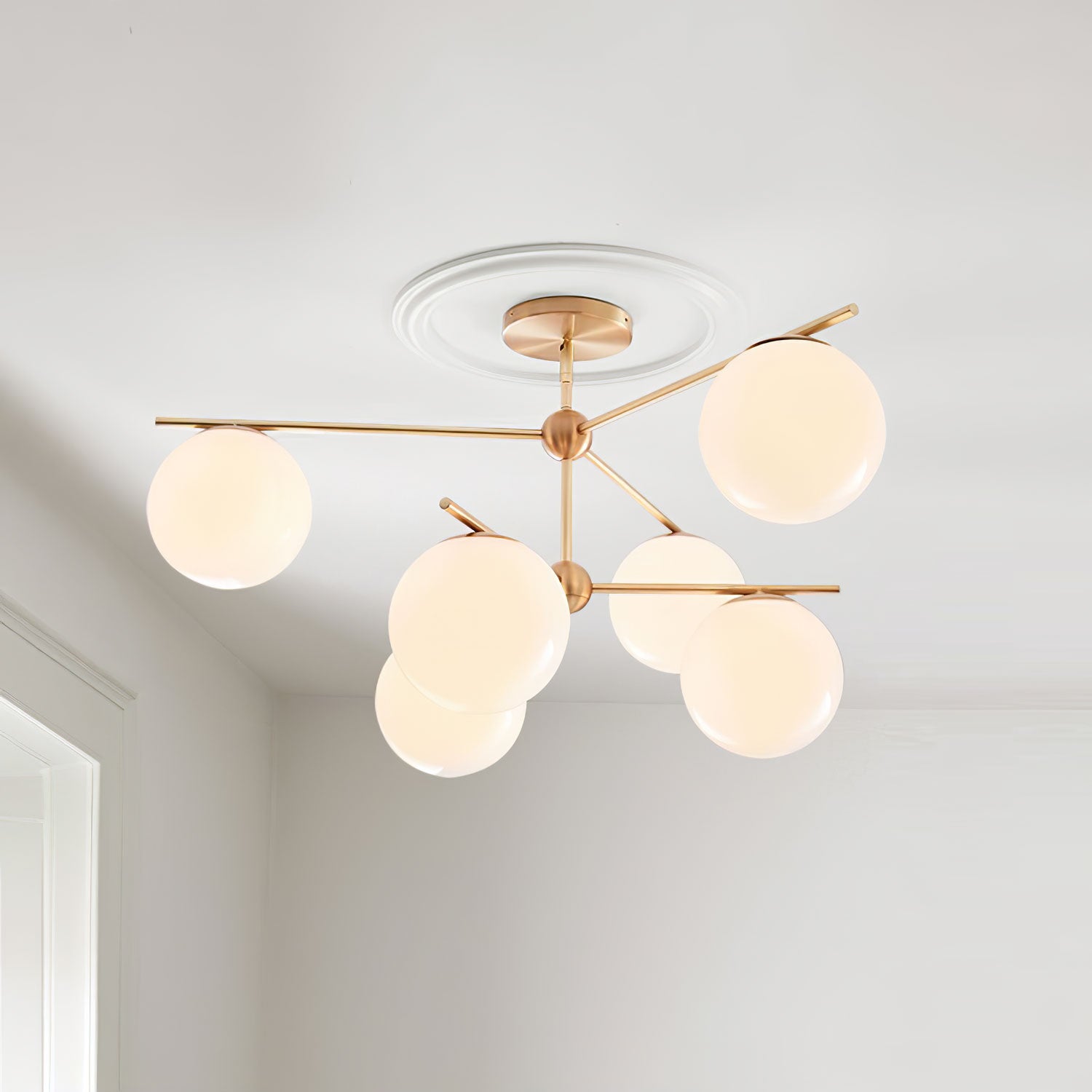 Sphere & Stem Chandelier - Lumpaz
