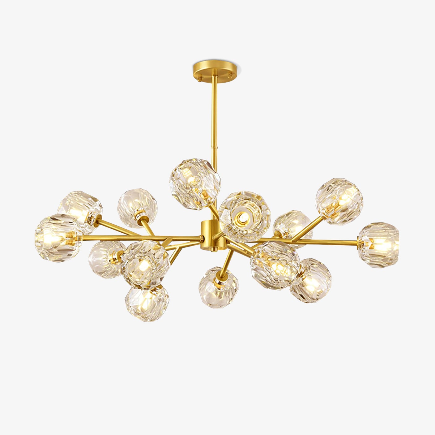 Crystal Ball Round Cluster Chandelier - Lumpaz