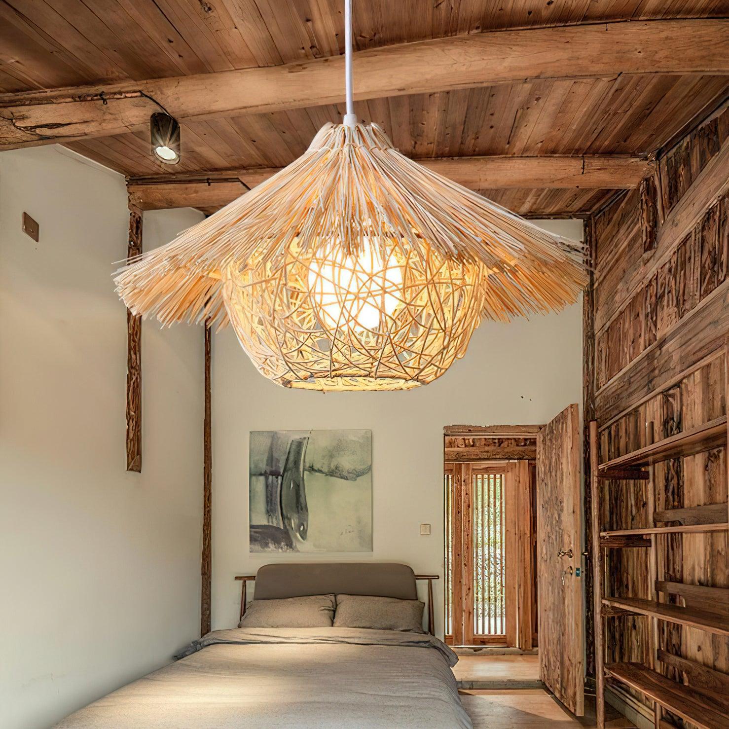 Straw Hat Pendant Light - Lumpaz