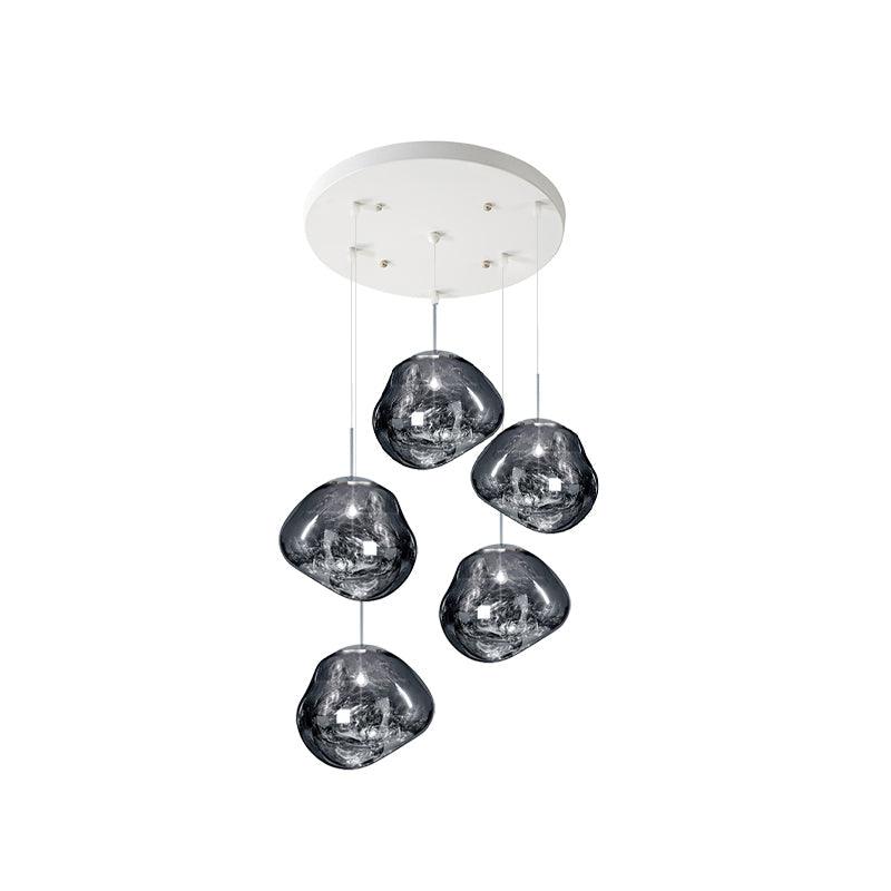 Multi Lava Round Pendant Lamp - Lumpaz