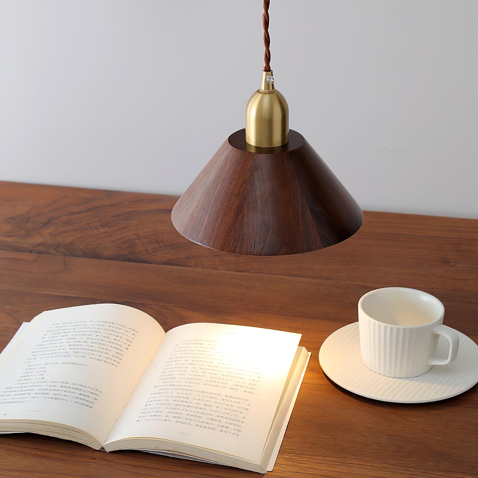 Lyfa Walnut Pendant Light - Lumpaz