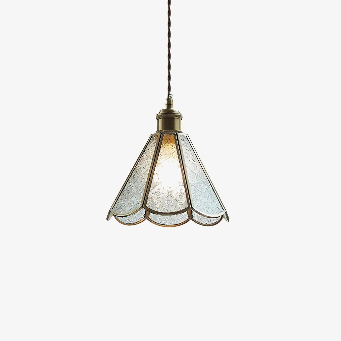 Patterned Glass Pendant Lamp - Lumpaz