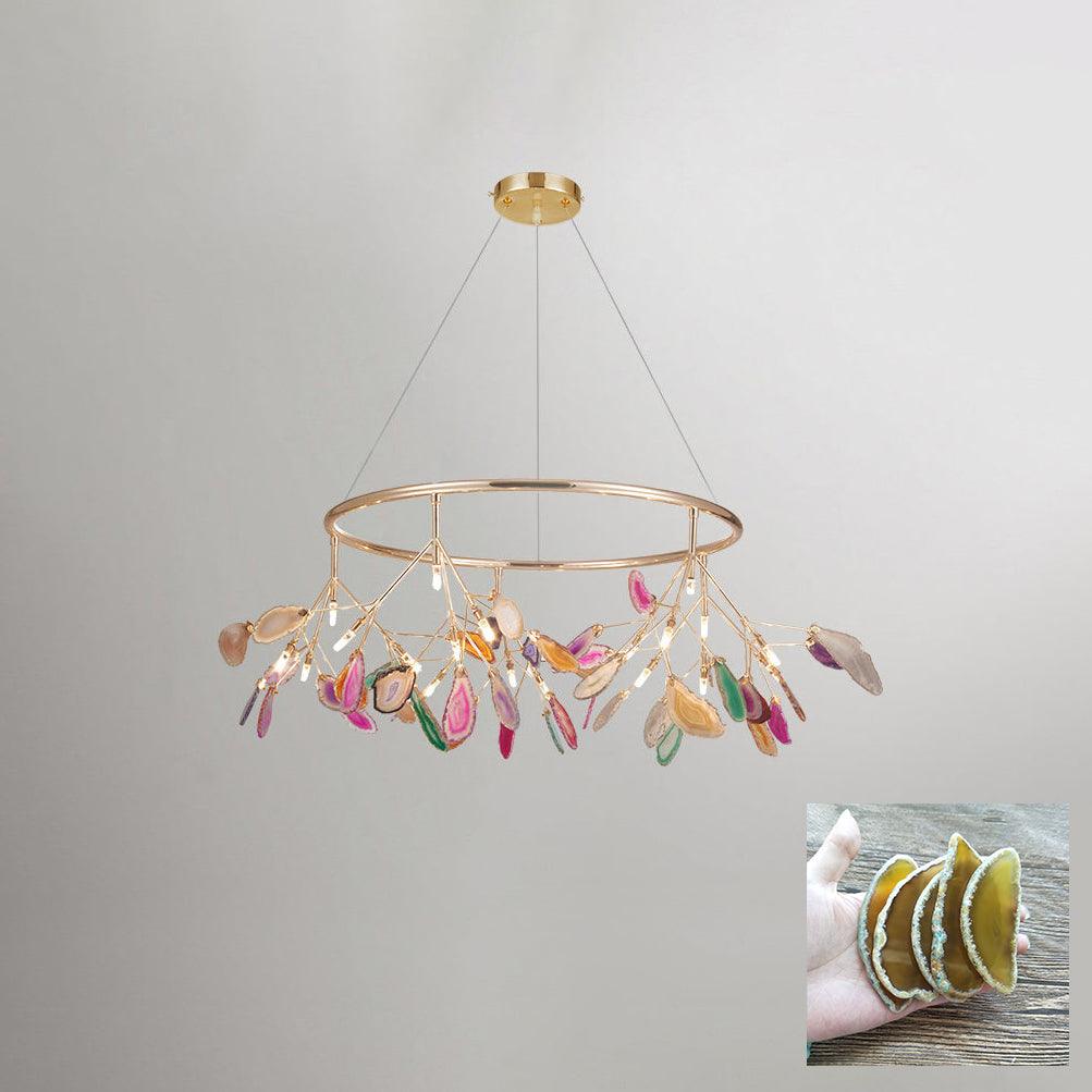 Agate Flake Chandelier - Lumpaz