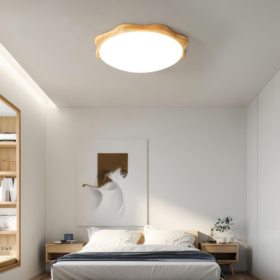 Drum Wood Ceiling Lamp - Lumpaz