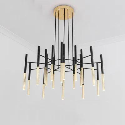Metal Tubular Chandelier - Lumpaz