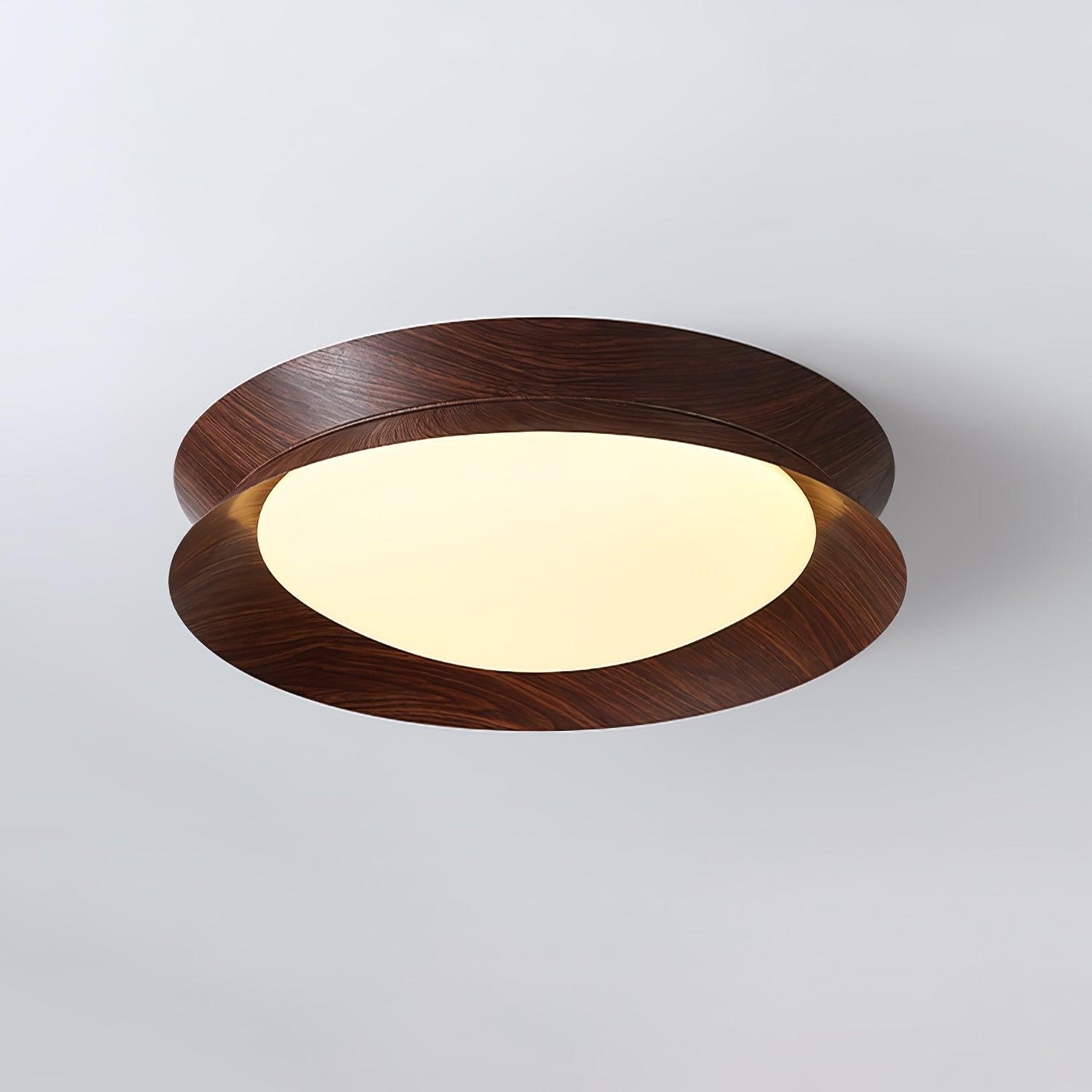Wood Grain Round Ceiling Light - Lumpaz
