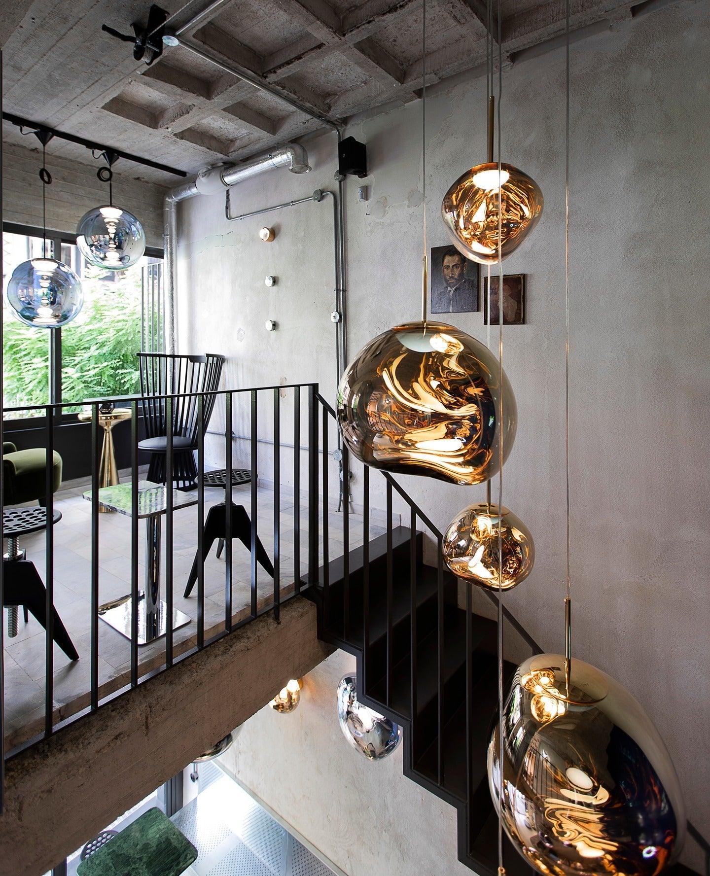 Multi Lava Round Pendant Lamp - Lumpaz