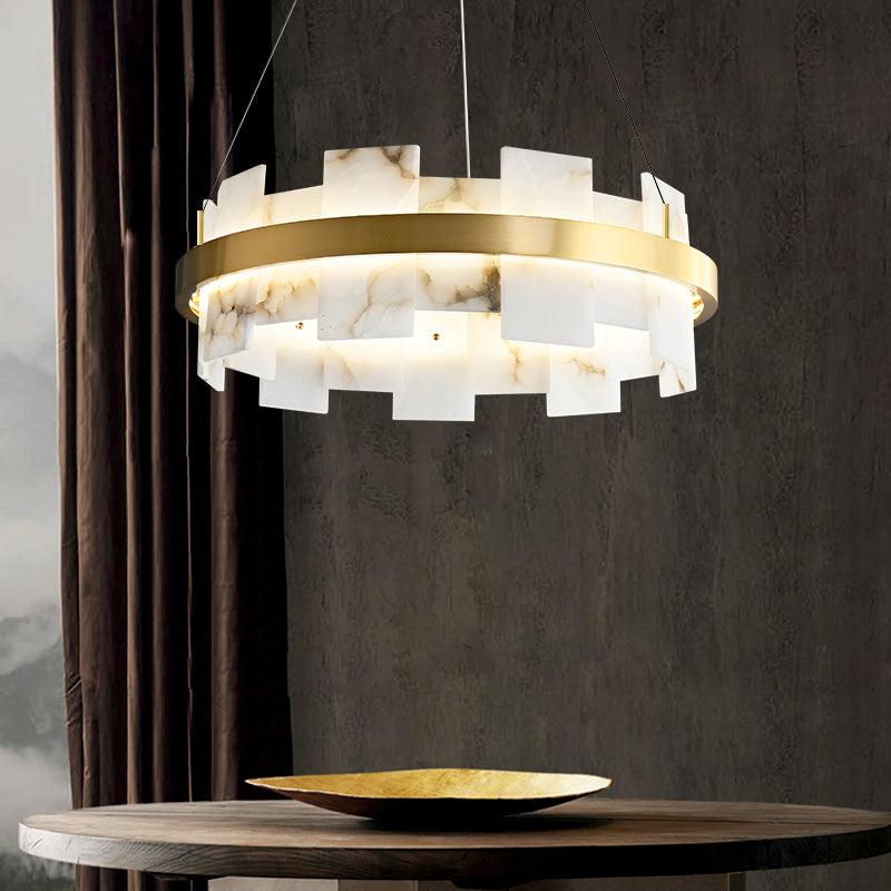 Alabaster Halo Chandelier - Lumpaz