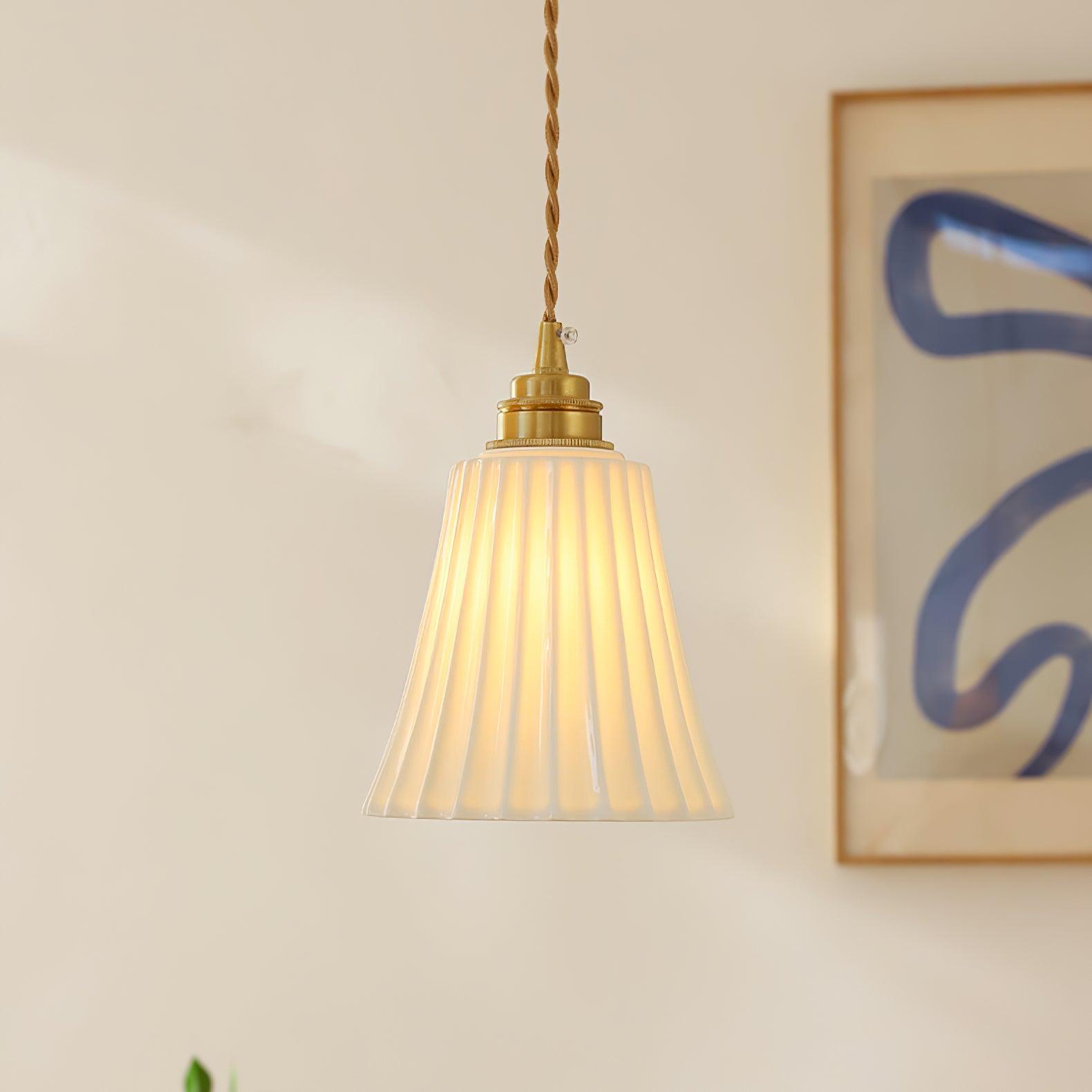 Trumpet Ceramic Pendant Light - Lumpaz