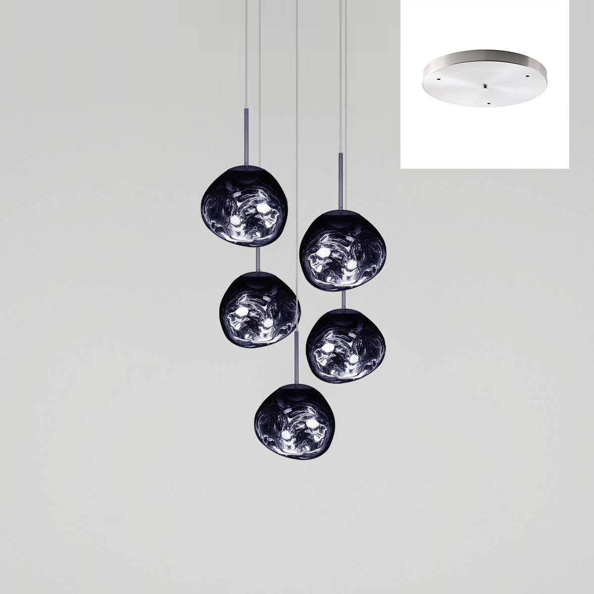 Multi Lava Round Pendant Lamp - Lumpaz