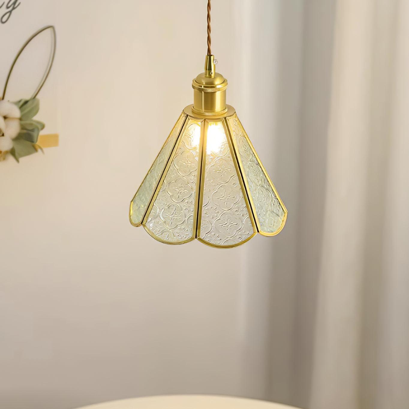 Patterned Glass Pendant Lamp - Lumpaz