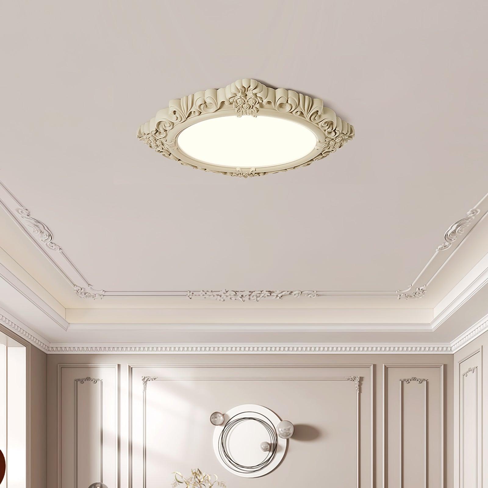 Sculpted Resin Ceiling Lamp - Lumpaz