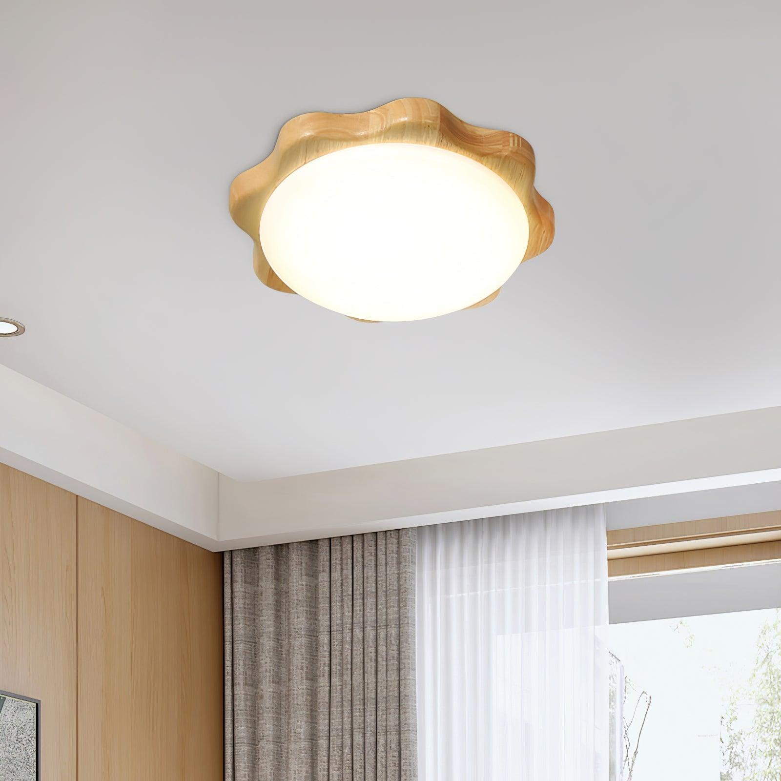 Drum Wood Ceiling Lamp - Lumpaz