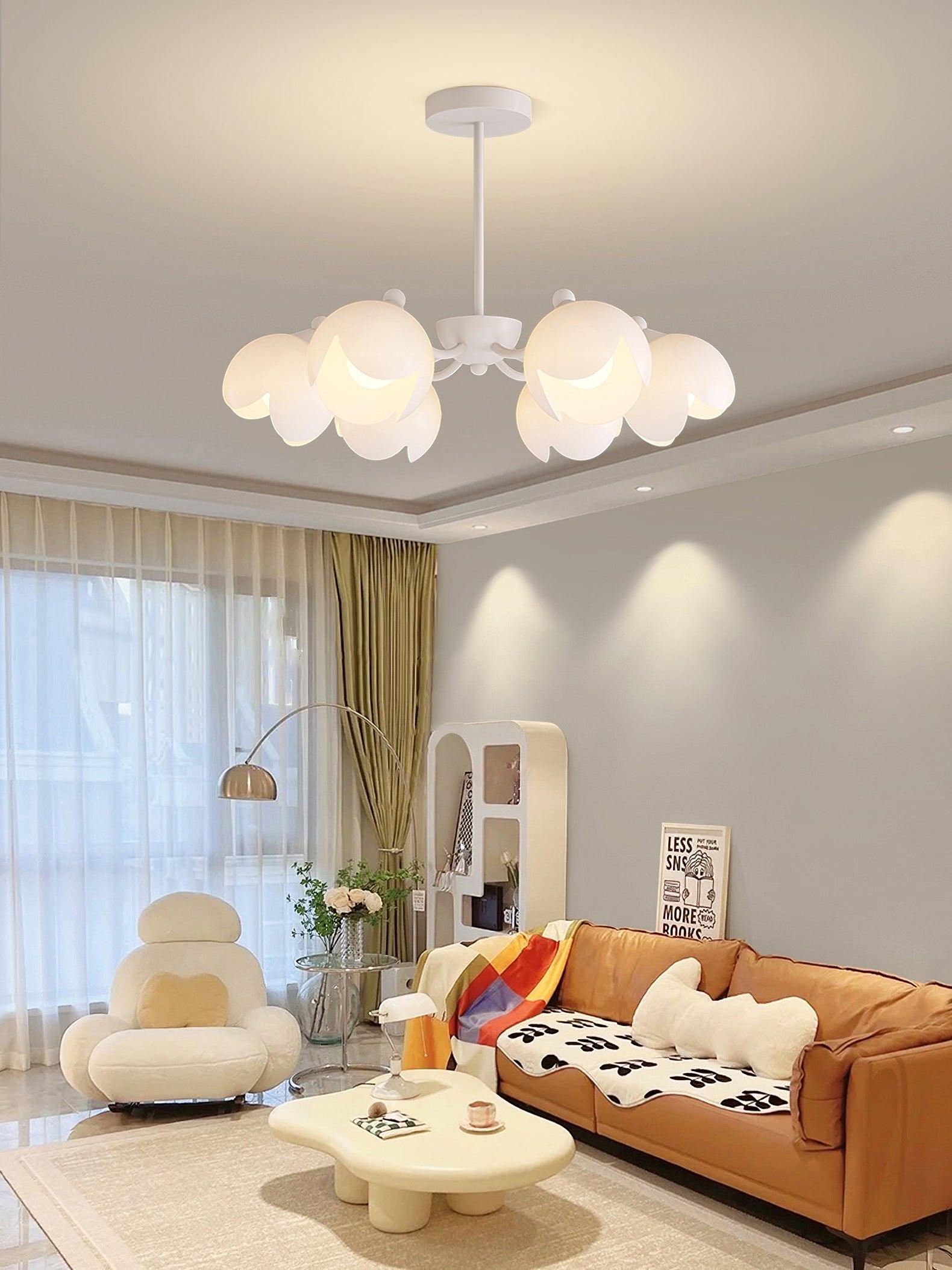 Murano Cream Chandelier - Lumpaz
