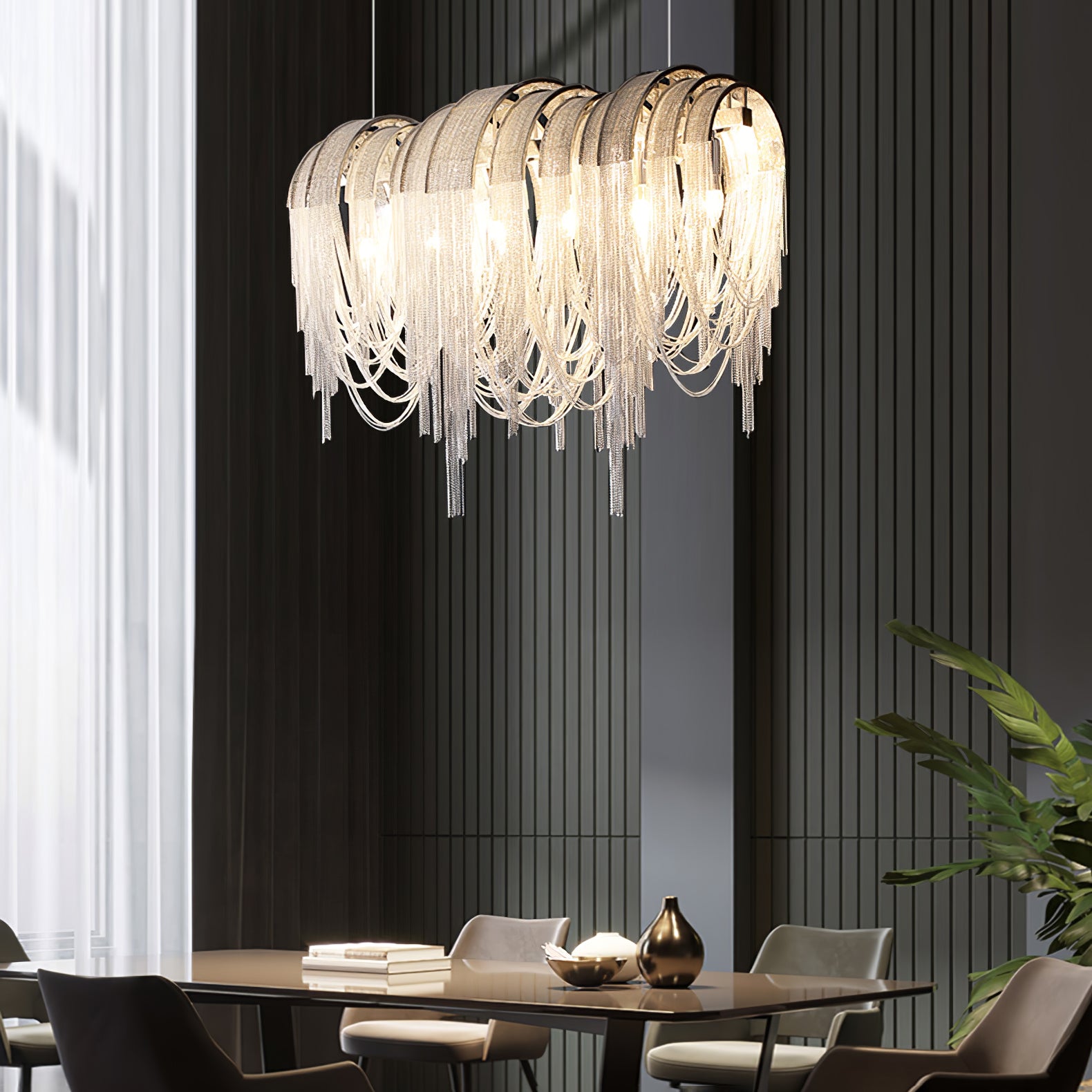 Length Chains Chandelier - Lumpaz