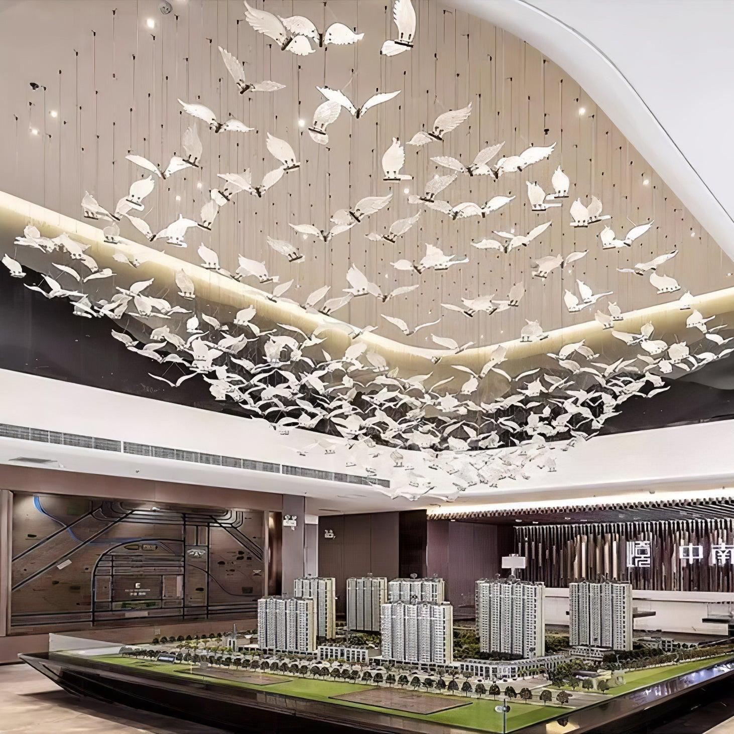 Large Seagull Chandelier - Lumpaz